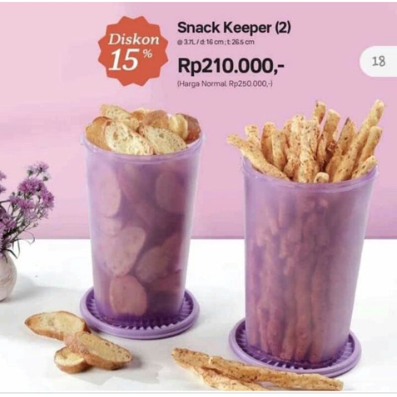 Snack keeper tupperware / toples sikit tupperware