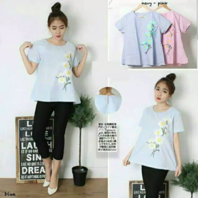 Atasan Wanita import bangkok bkk/ atasan wanita warna biru/ atasan wanita