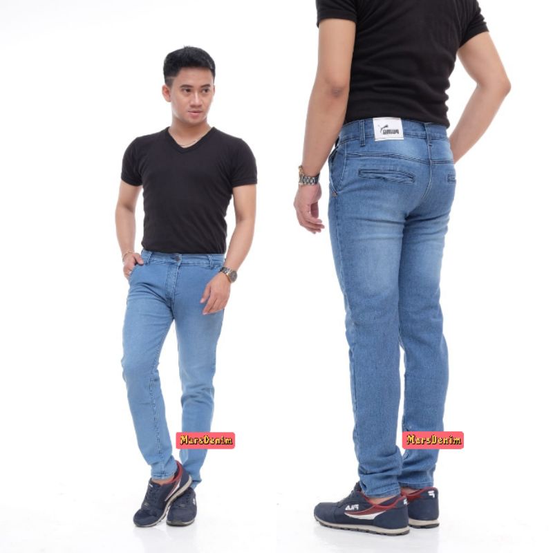 CELANA JEANS PENSIL SKINNY SLIMFIT PRIA COWOK