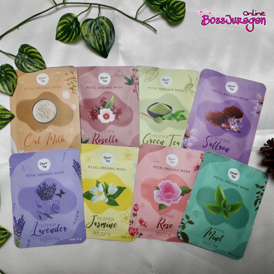 (BOSS) BPOM PETAL MASK ORGANIC DEAR UP 10GR