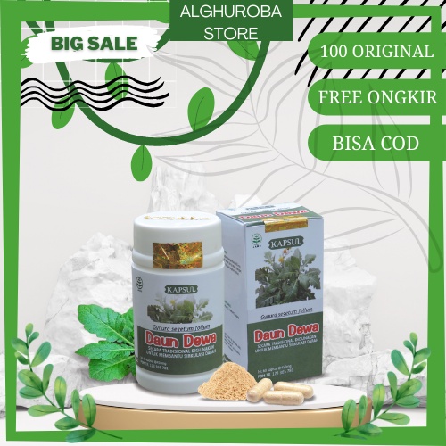 KAPSUL DAUN DEWA KUALITAS EKSTRAK ORIGINAL | Memeperlancar Peredaran DARAH Secara Alami