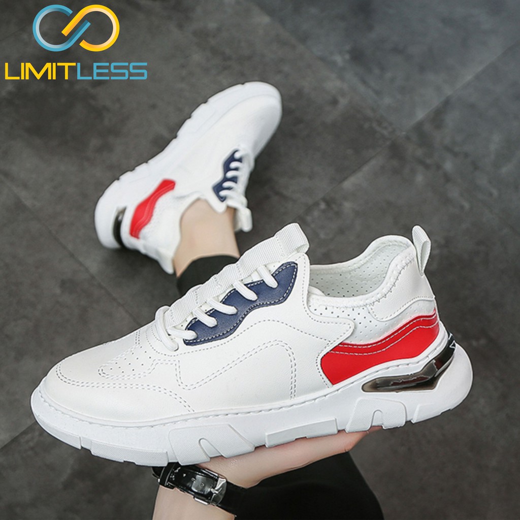 Sepatu Cowok Terbaru Fashionable Korean Style Sneakers Pria Bahan Sintesis Import Murah Keren