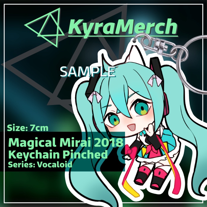 Keychain Pinched Hatsune Miku Magical Mirai 2018
 | KyraMerch Anime Fanmerch Dealer