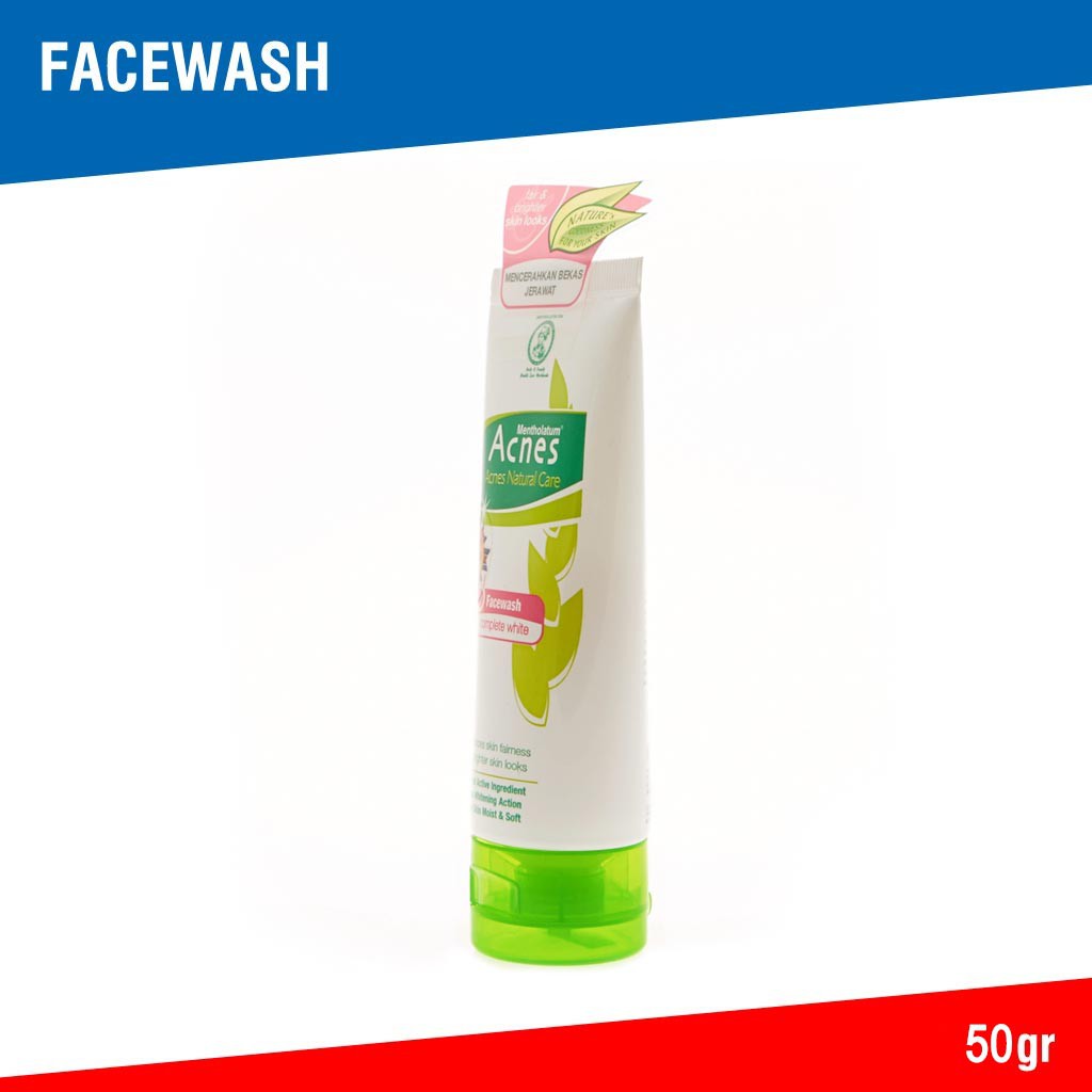 Acnes Complete White Face Wash 50gr