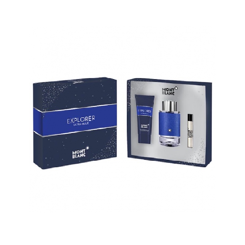 Montblanc Explorer Ultra Blue Man Gift Set Original BPOM
