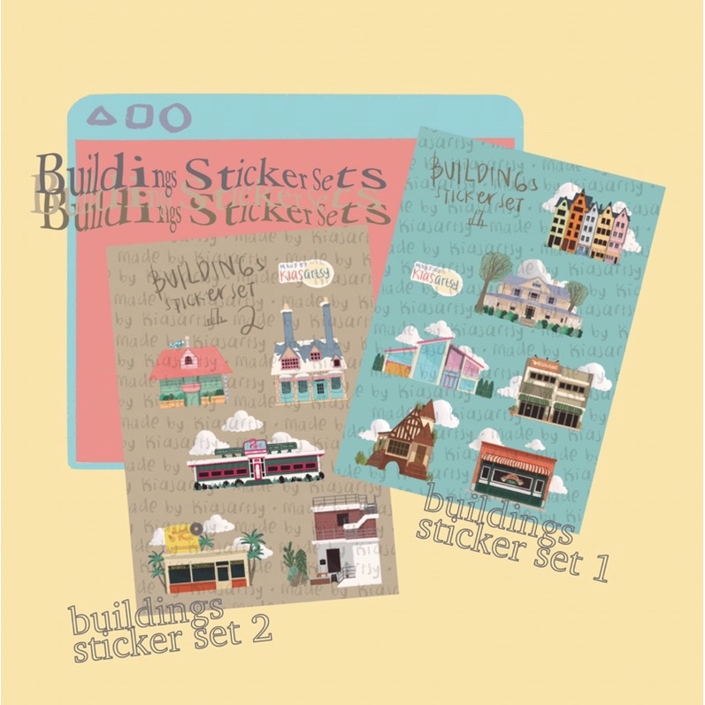 

Buildings Sticker Sheets✨- Made by Kiasartsy