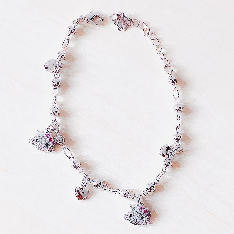 Gelang Anak HK Zirconia Silver