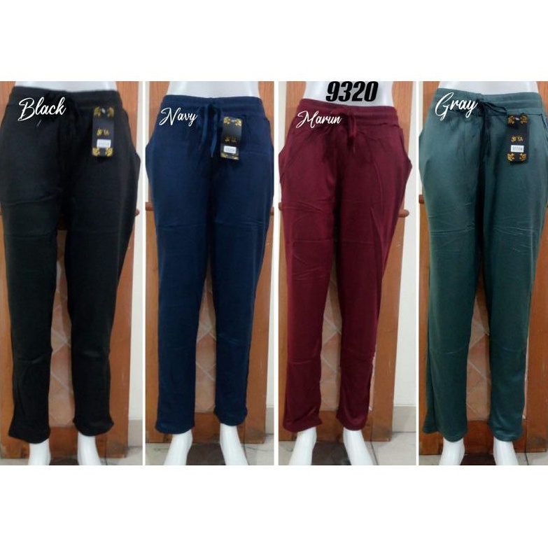 Celana jogger wanita Polos import sport premium