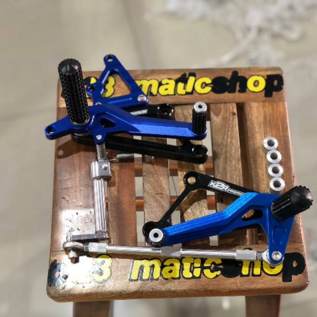 Underbone kawahara k2r racing ninja r rr kr krr ss vr disk belakang pnp racing step dural blue