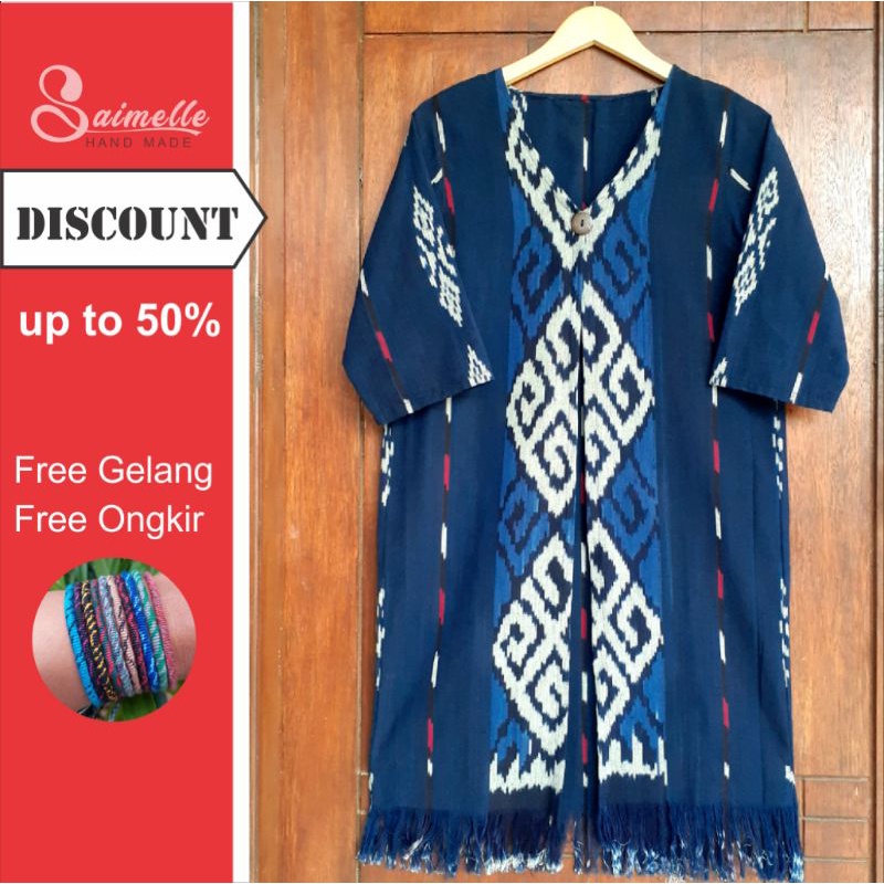 OUTER BAJU TENUN LOMBOK TENUN ETNIK ORIGINAL | OUTER TUNIK | OUTER ETNIK | OUTER TENUN | OUTER MURAH