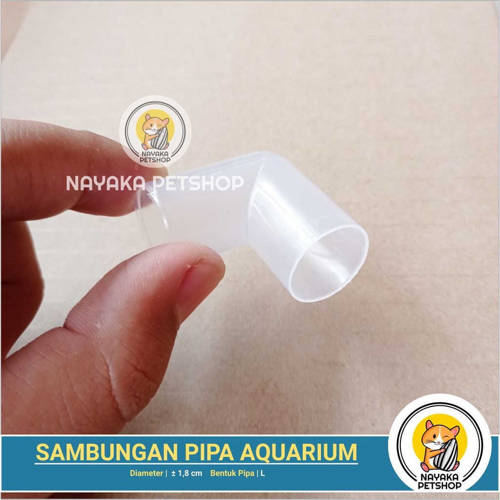 Sambungan Pipa Aquarium Bentuk L Knee Keni Pipa Aquascape Pipa Shock Sok