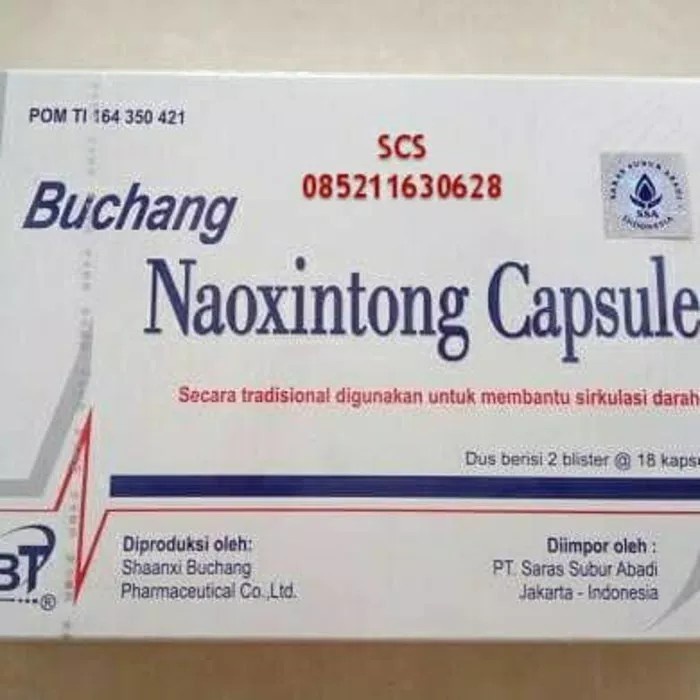 Buchang Naoxintong Capsule / Obat herbal stroke, jantung, kolesterol