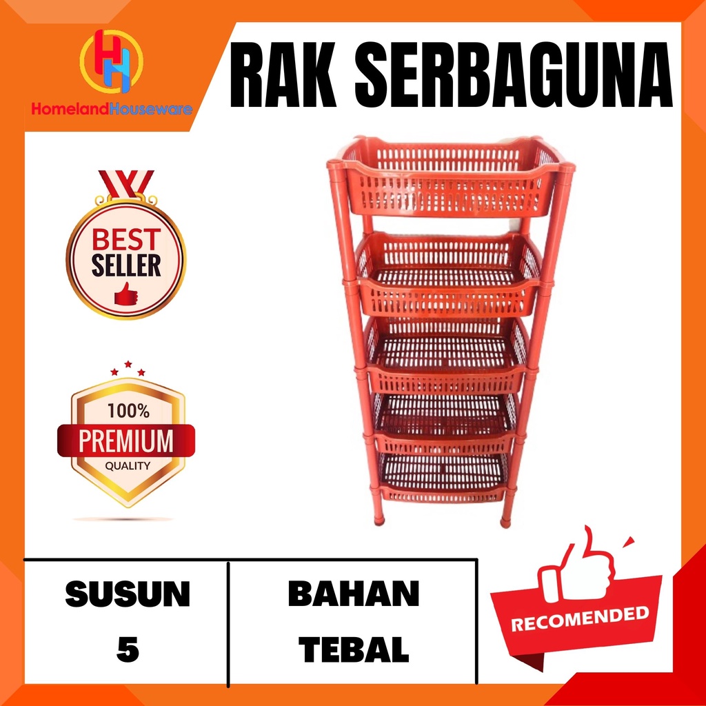 (SIAP KIRIM) RAK SERBAGUNA DENALI 705/ RAK JAJAN/ RAK SNACK/ RAK PENYIMPANAN/ RAK SUSUN 5