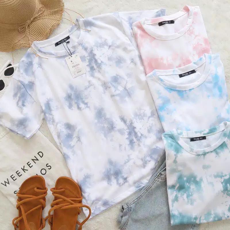 1KG MUAT 8PCS | TIE DYE TOP TSHIRT KAOS TIEDYE OVERSIZE PREMIUM HITS SELEBGRAM FASHION WANITA