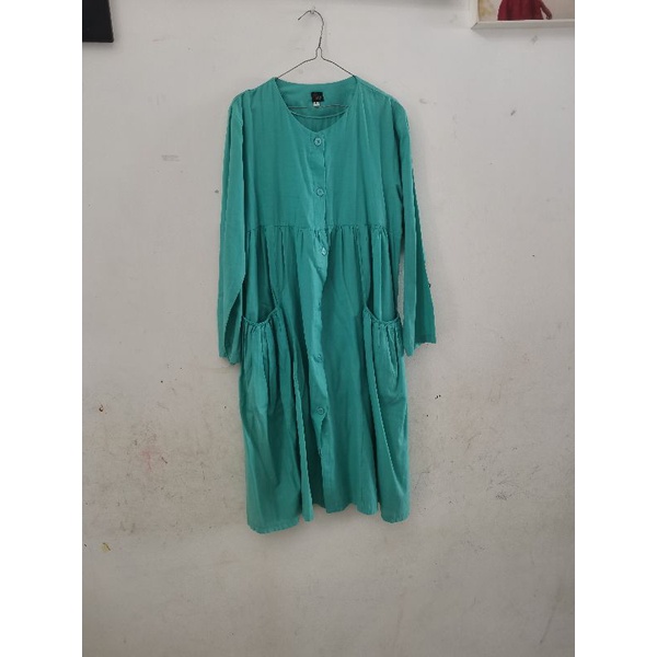 Tunik preloved hijau tosca
