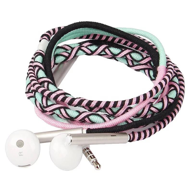 Headset Headphone Earphone Kabel BOHO Bracelet Handmade stereo music