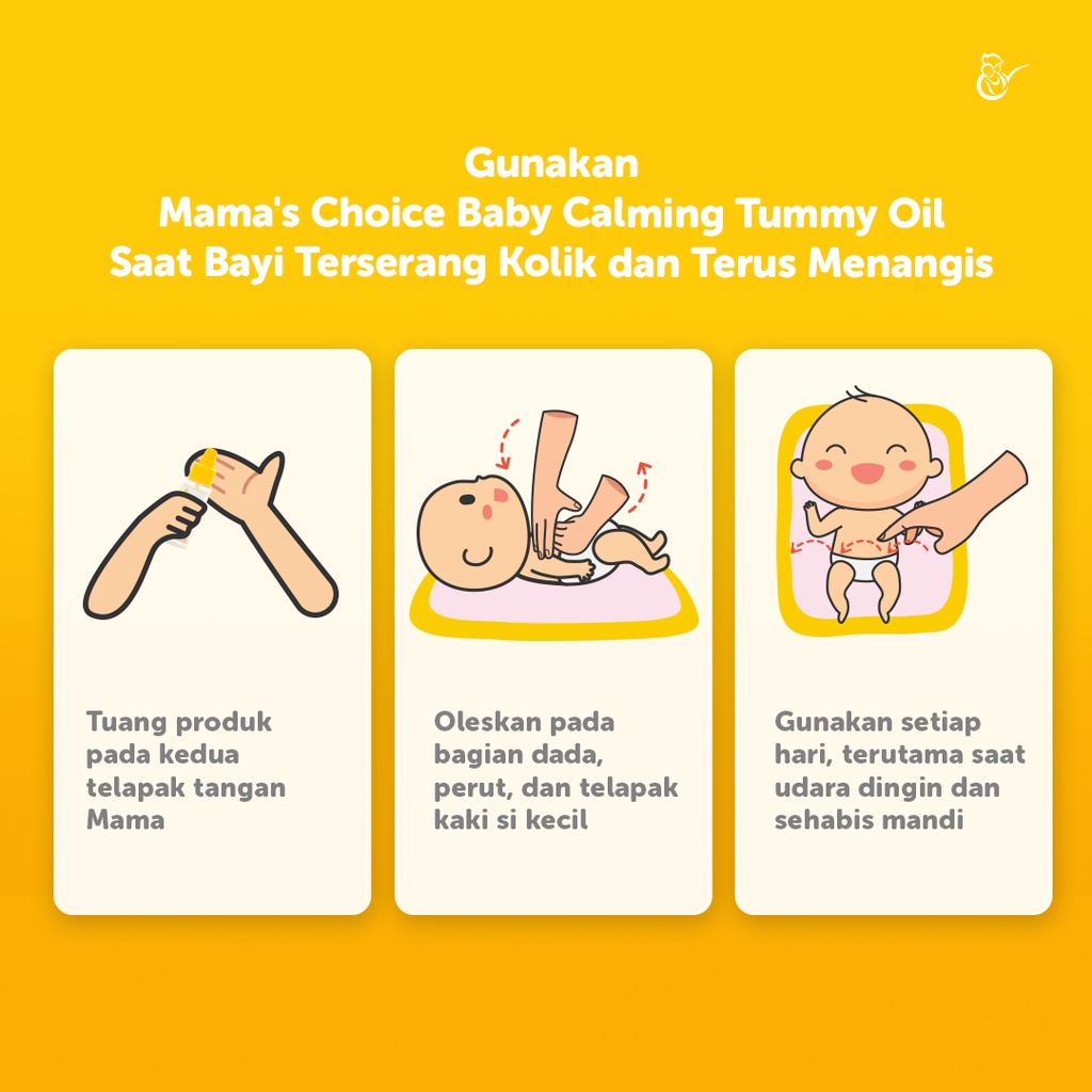 MINYAK TELON / MAMA'S CHOICE BABY CALMING TUMMY OIL / MINYAK TELON DAPAT MENGATASI KEMBUNG DAN KOLIK