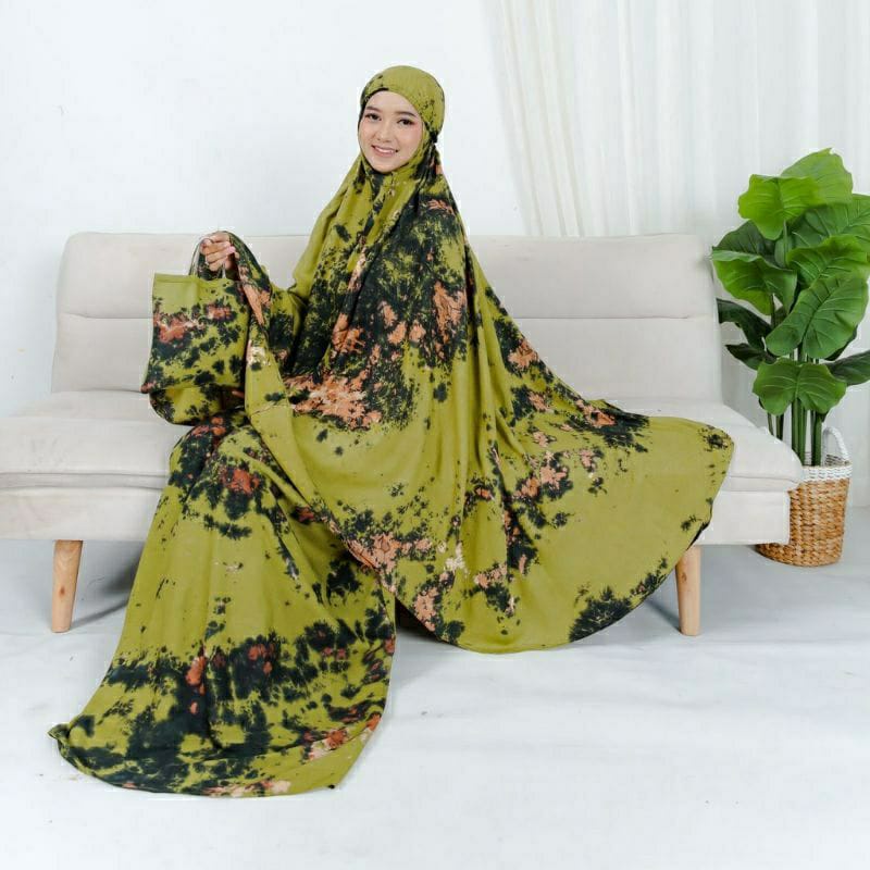 Mukena Parasut Premium / Mukena Traveling Dewasa Jumbo Murah Free Mini Pouch dan Mini Sajadah