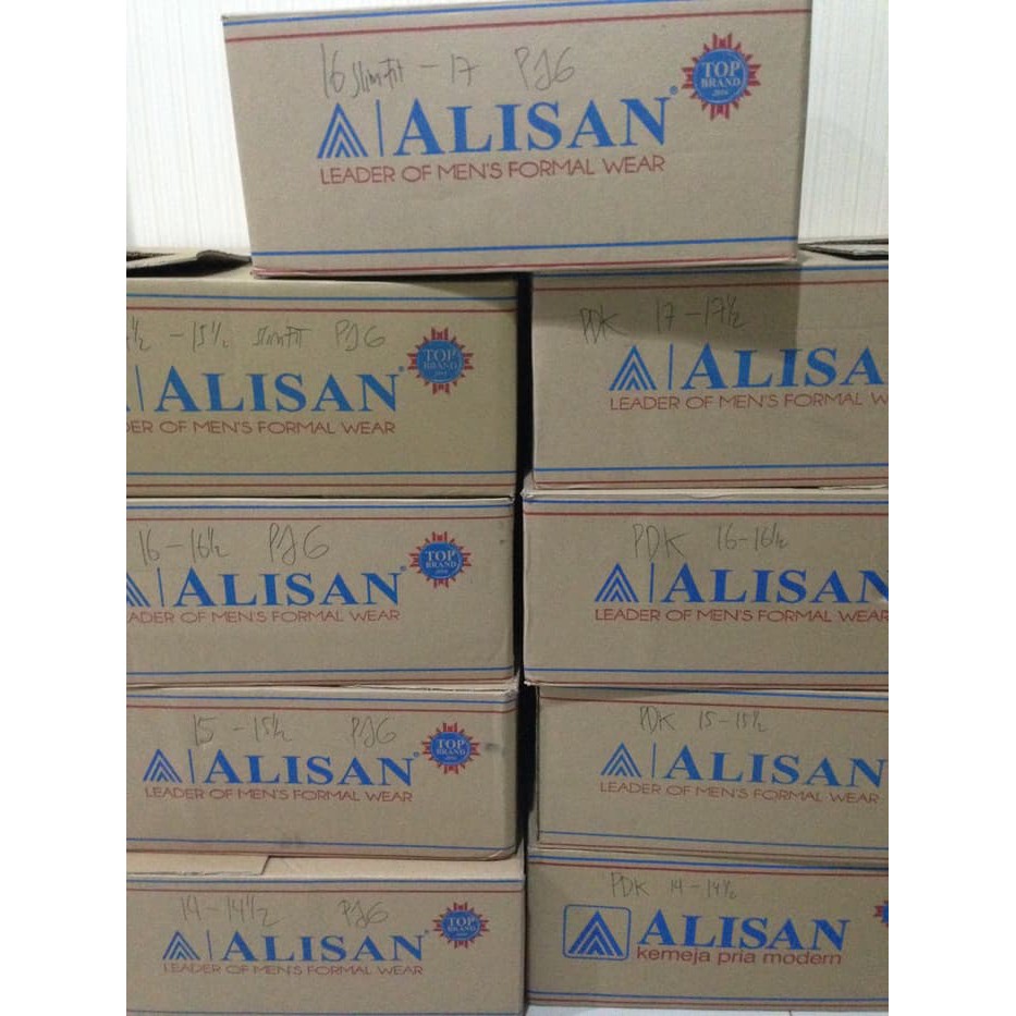 KEMEJA ALISAN PUTIH PANJANG UKURAN 16,5-17,5