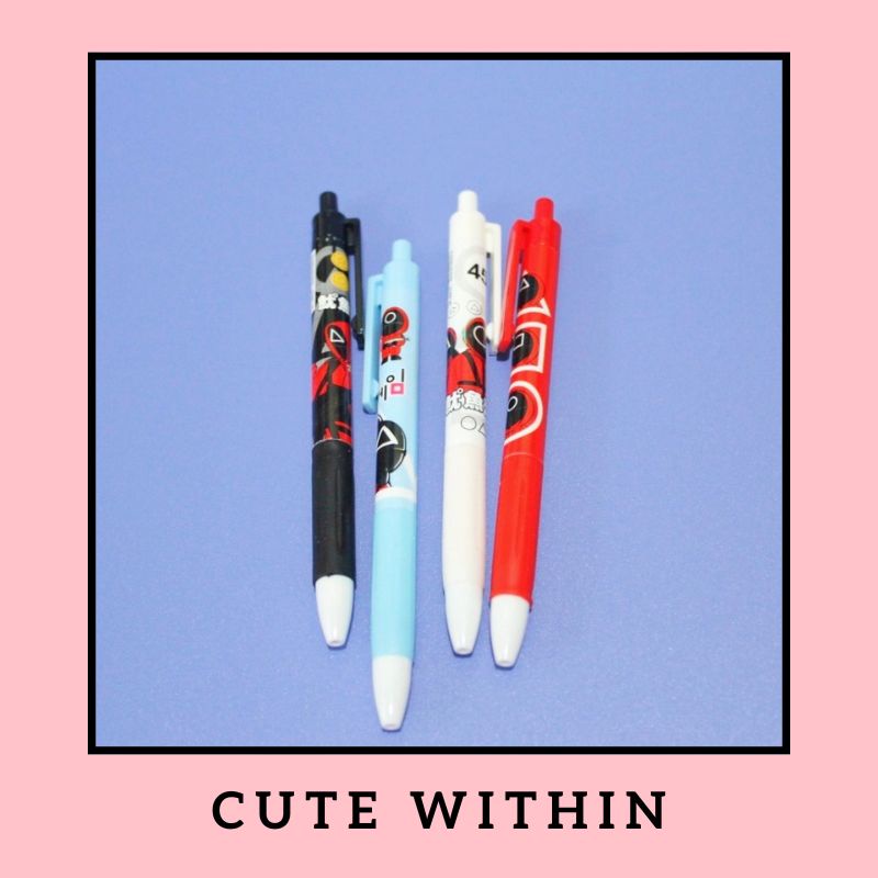 

Pulpen cetek game squid lucu - pena lucu pen gel bolpoin bulpen warna warni unik alat tulis hadiah anak sekolah & kantor stationery cute karakter kartun drama korea populer