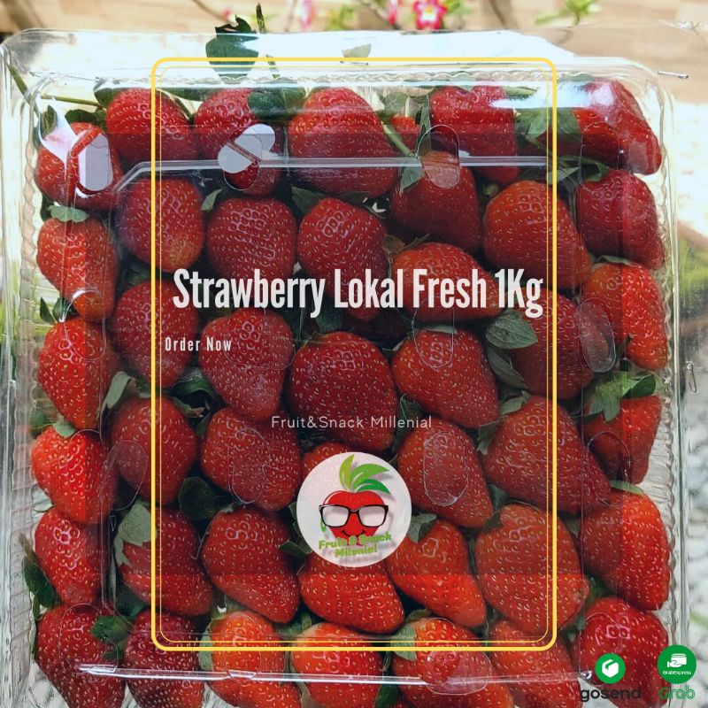 Jual Strawberry Bandung Fresh Kemasan 1kg | Shopee Indonesia