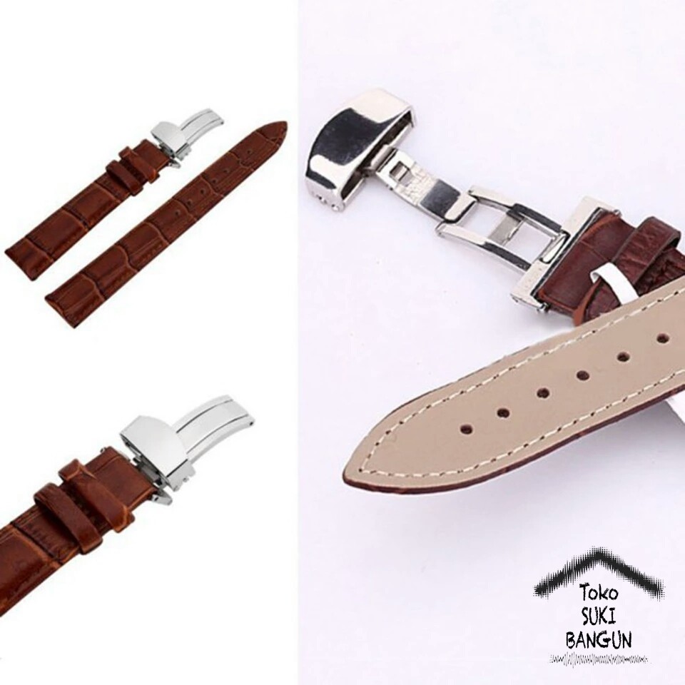 TALI JAM 22mm Motif Kulit Watch Strap Leather Model Slot