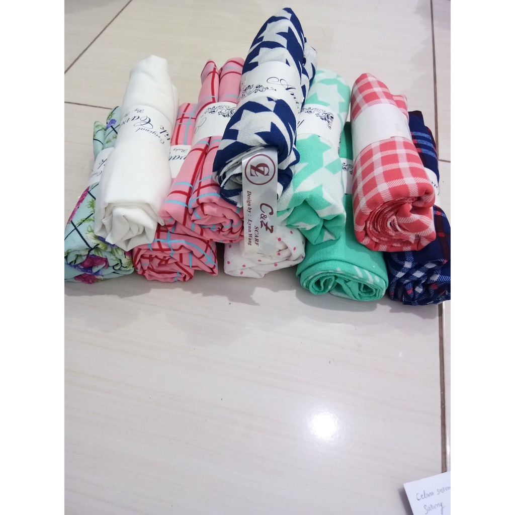 Pashmina ceruty premium C&Z Long Scarf design by Lynn Wang