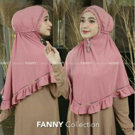 hijab instan jersey tali size L