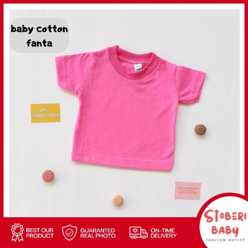 stoberi baby - BABY COTTON Basic Tee Beach Summer Series - Kaos Anak / Atasan Anak / Kaos Bayi / Atasan Bayi