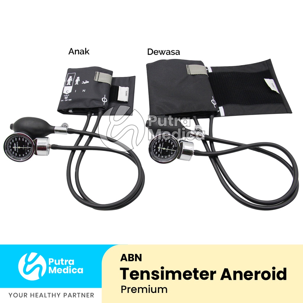 ABN Tensimeter Aneroid Premium / Tensi Jarum Manual / Alat Ukur Tekanan Darah / Sphygmomanometer