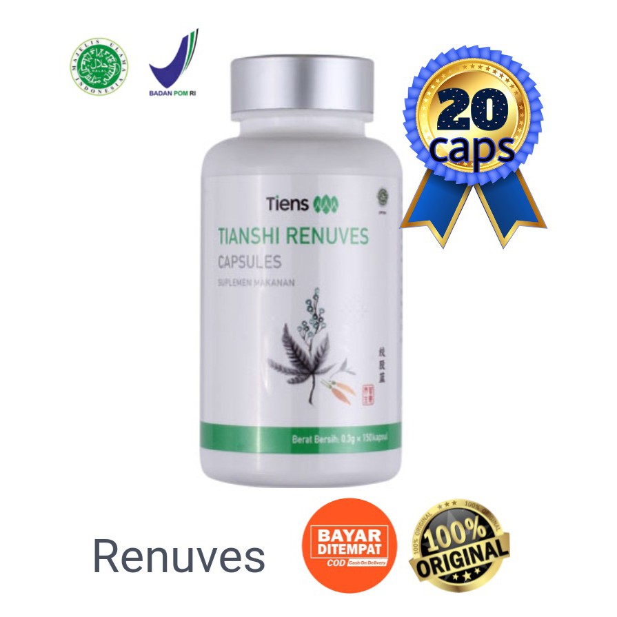 TIENS RENUVES CAPSULE |TRC (20 Capsule) | Pembersih Paru-Paru