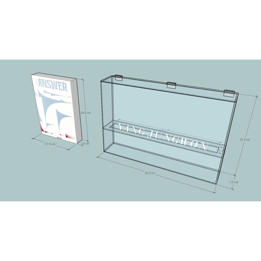 Album ENHYPEN Dimension Answer / Box Album Akrilik / Box Penyimpanan Akrilik
