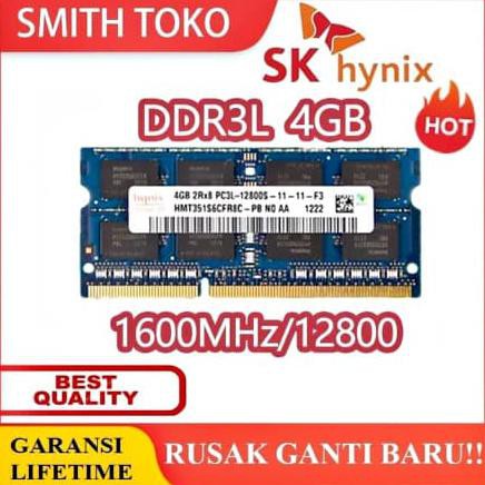 [[BISA COD]] BARU RAM / MEMORY hynix SODIMM laptop DDR3l 4GB 1600/12800 4G sodim BERMUTU Kode 43