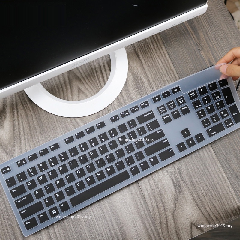 Skin Cover Keyboard Bahan Silikon Untuk Dell Inspiron Desktop OptiPlex 3050 5250 Kb216 3459 3277 3475 3670 5477 3264