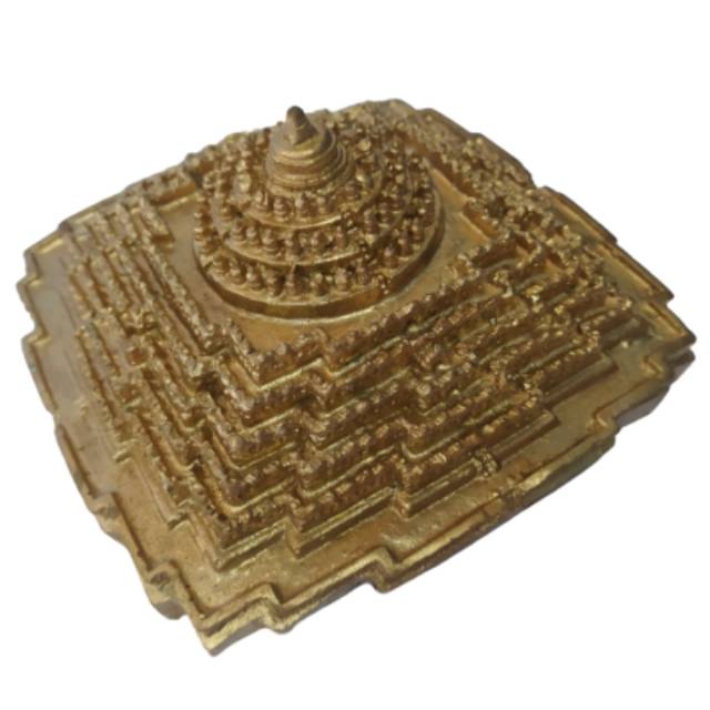 TERMURAH! MINIATUR CANDI BOROBUDUR UKURAN 18 X 18 X 8 CM BAHAN FIBERGLASS - SOUVENIR UNIK JOGJA