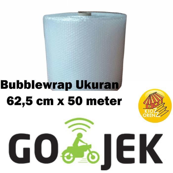 

PROMO - BUBBLEWRAP uk. 62,5 Cm x 50 Meter PLASTIK BUBBLE WRAP GROSIR TERMURAH - Putih