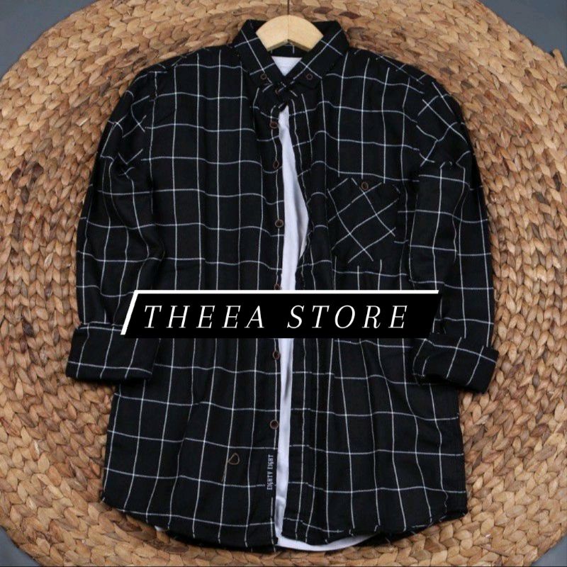 kemeja Flanel pria import distro lengan panjang premium Kemeja Fanel kotak kotak pria.