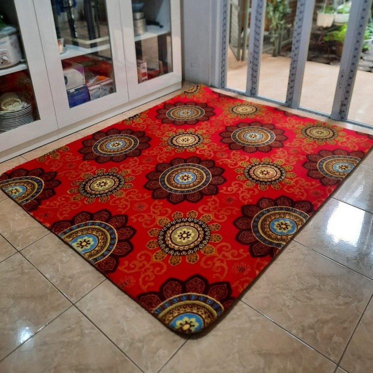 Karpet Busa FONIX Malaysia Bulu Super Lembut Anti Slip 140x180 Minimalis F145, Rasfur Korea-1