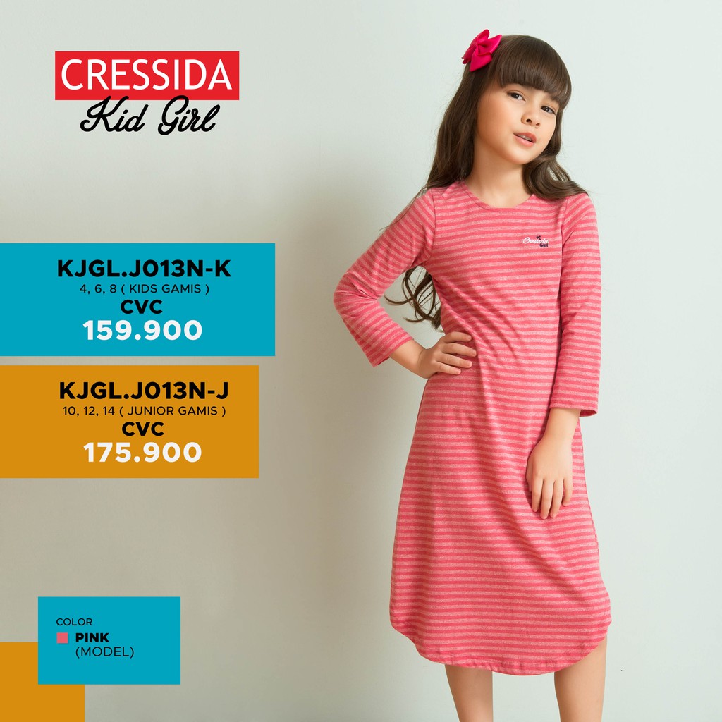 Pakaian Dress Anak Cewek Kids Cressida Kids Girl Original lengan panjang