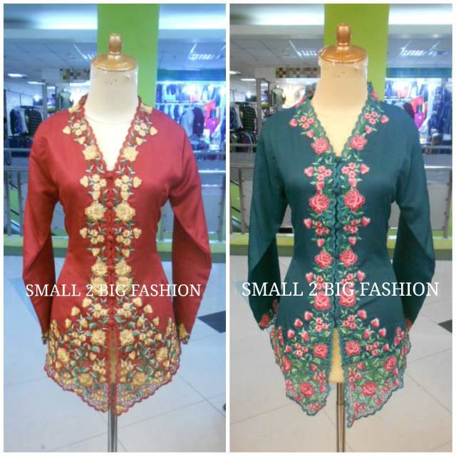 Kebaya modern muslim / kebaya encim bordir / kebaya muslim / kebaya jumbo / kebaya besar XL XXL 3L