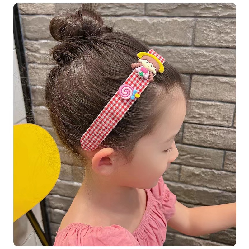 cod★ready★ Bandana Tempel Anak Penahan Poni Rambut Motif Bunga Pita Import bando anak globallagilaku