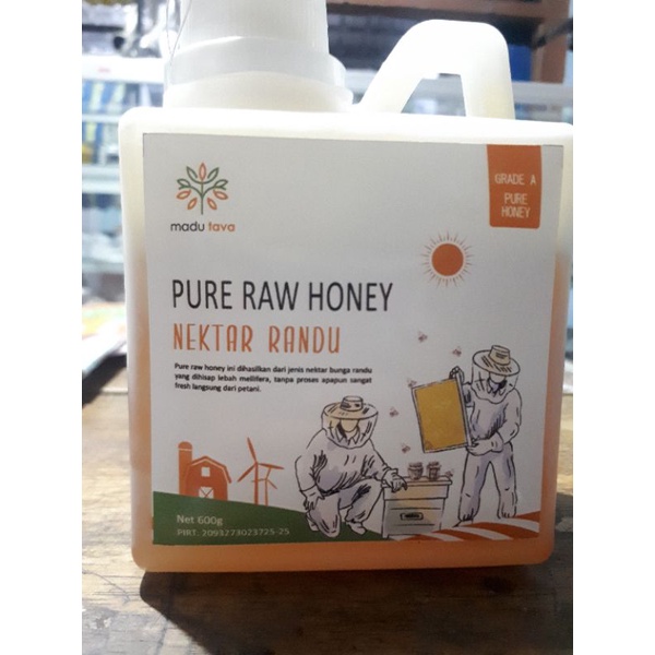 

madu pure raw honey nektar randu 600 gr