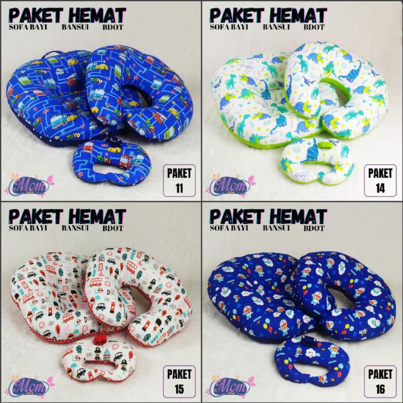 Sofa bayi + Bantal menyusui + bantal dot