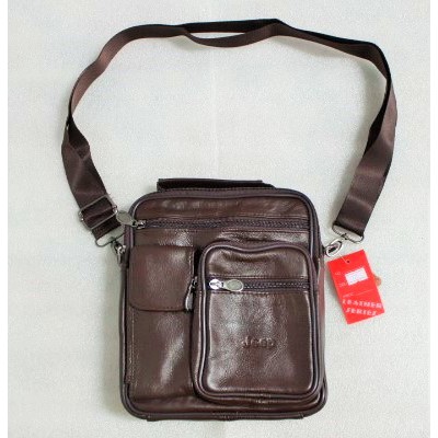 Tas Selempang kulit pria JEEP &quot;import&quot; (code 248)( 100% kulit asli)