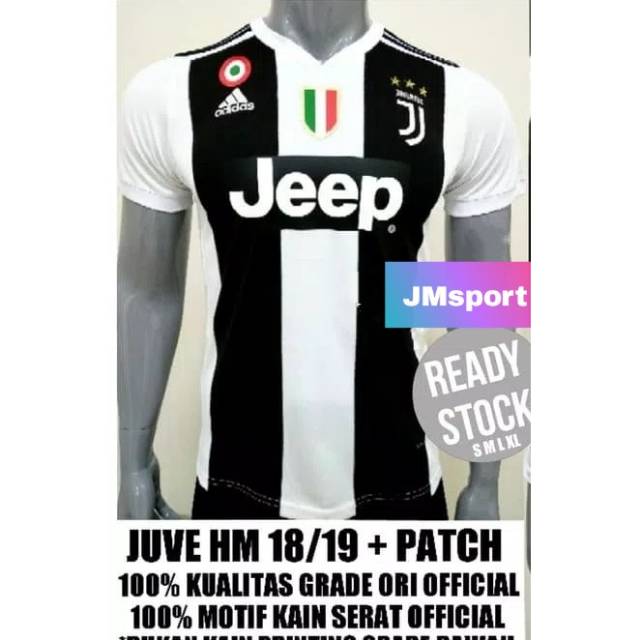 Jersey Bola Kaos Juventus home juve 2018-2019 Grade Ori