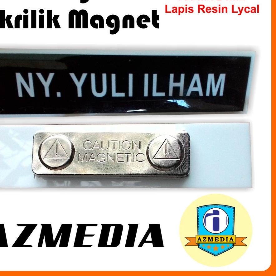 

【COD】Nametag Nama Dada Akrilik Magnet