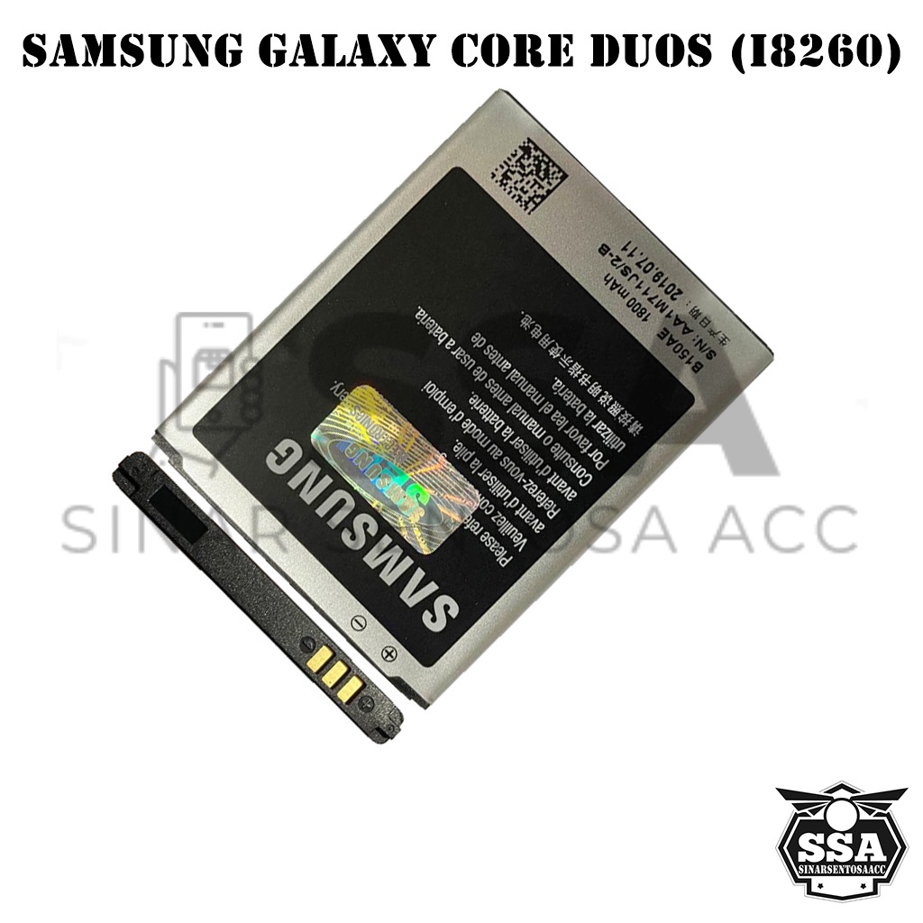 Baterai Original 100% Samsung Galaxy Core Duos i8260 i8262 G3502 B150AE Batrai Batu Batre Batrei Battery ORI HP