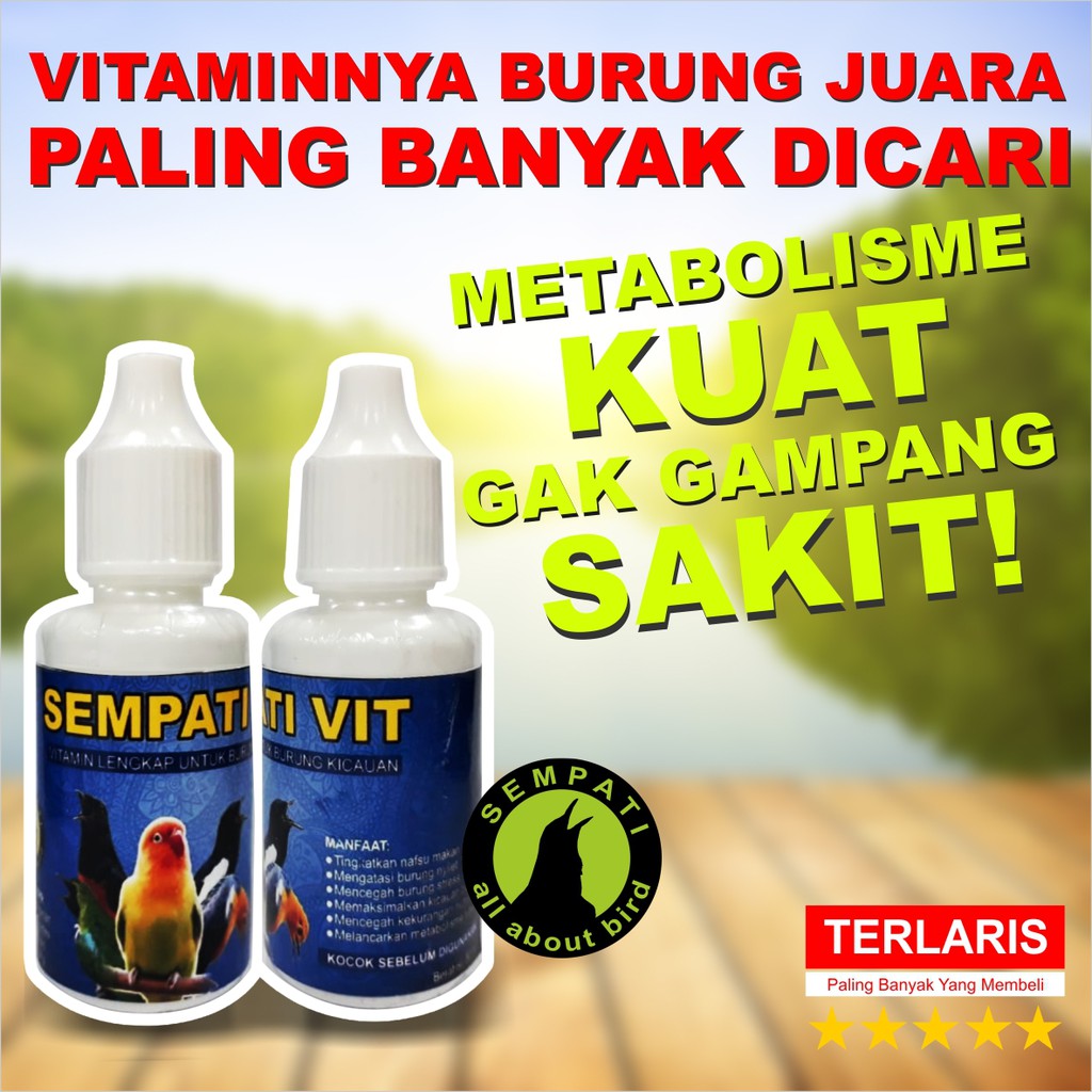 Sempati Vit Vitamin Burung Spontan Kicau Meningkatkan Suara