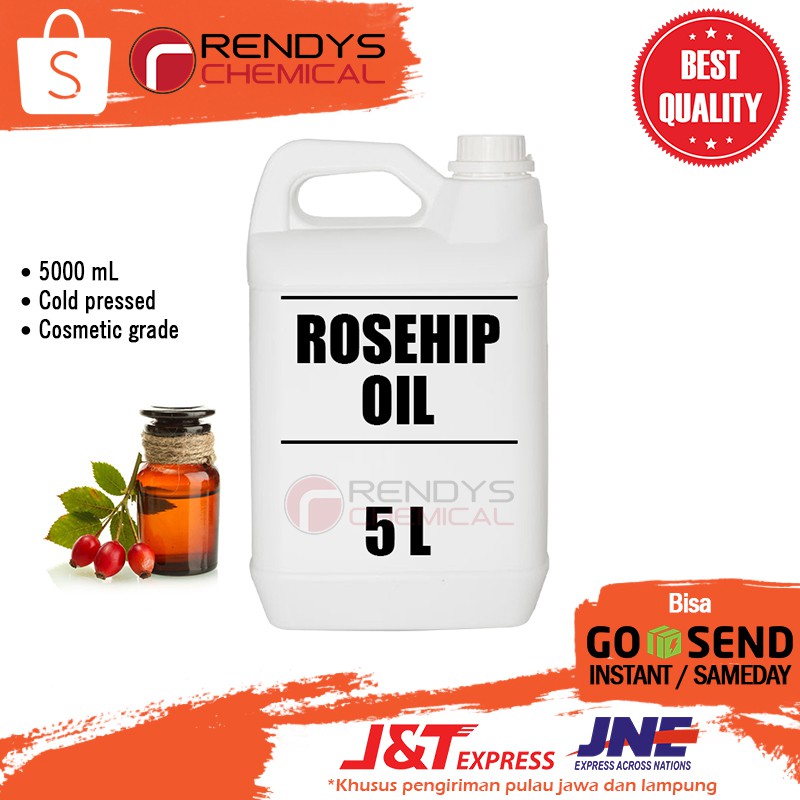 Rosehip Oil 5 Liter - Minyak Rosehip 5 Liter - Cosmetic Grade - Cold Pressed