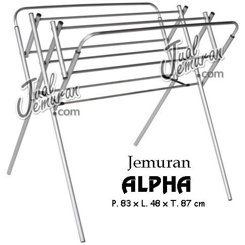 Alat Jemuran Alumunium Anti Karat Jemur Baju Praktis Muat Banyak Murah Candisjava